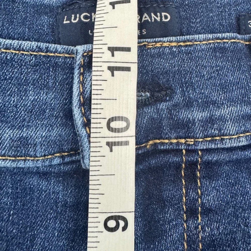 Lucky Brand 221 Straight Jeans Mens 36x32 Blue Medium Wash Stretch 7MCC001